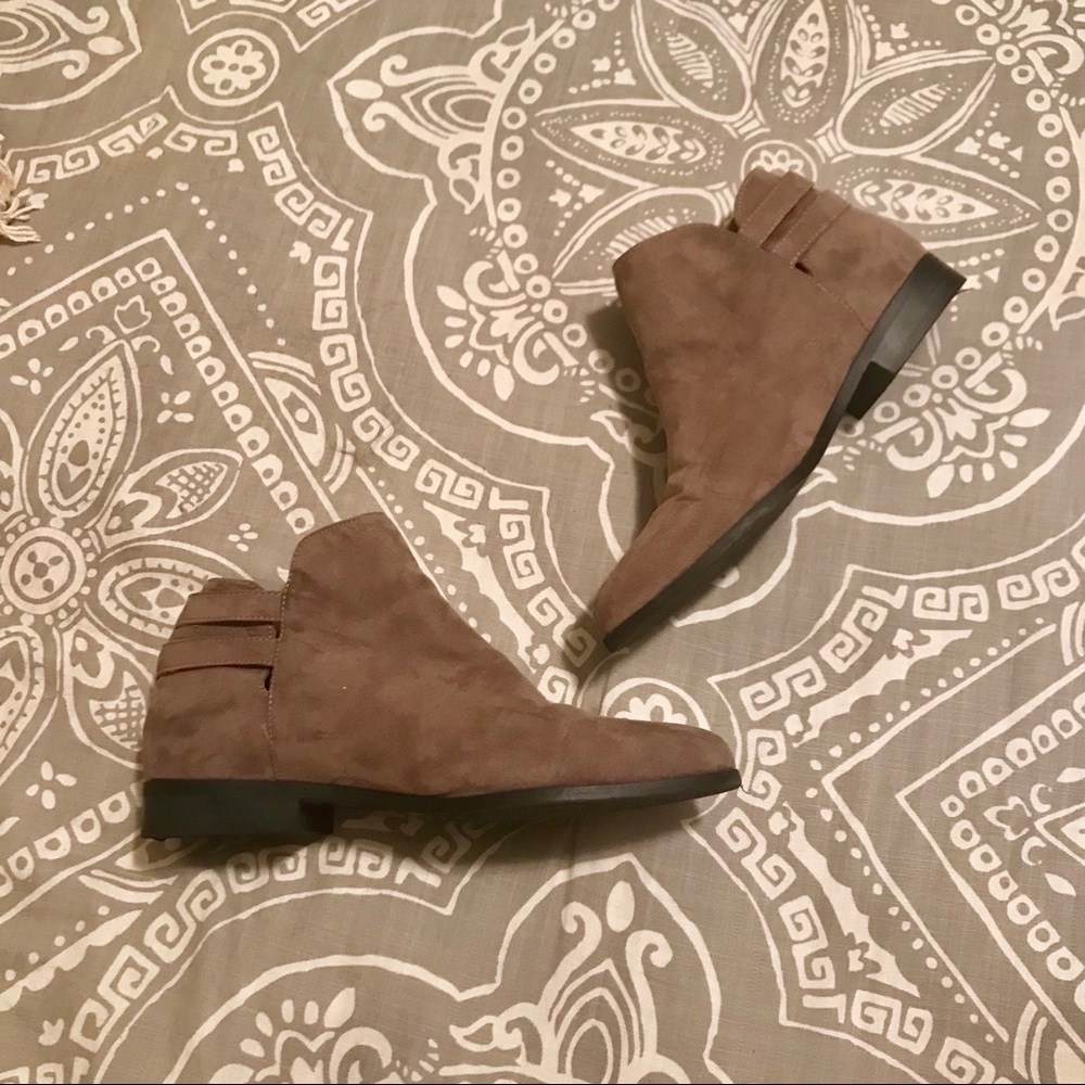 Brown booties